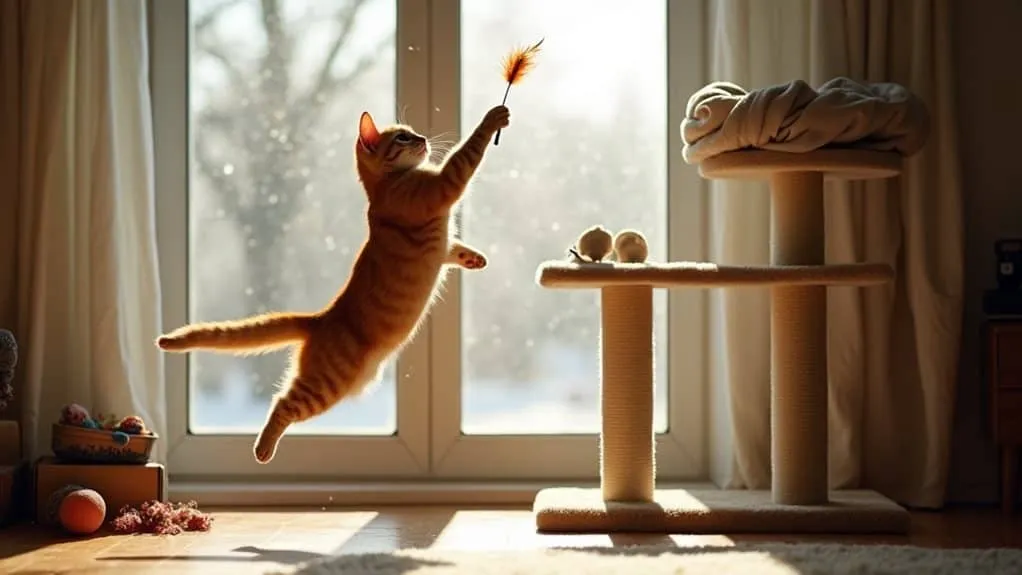 winter indoor cat activities