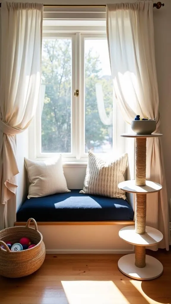 chic feline friendly space