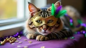 feline friendly mardi gras festivities