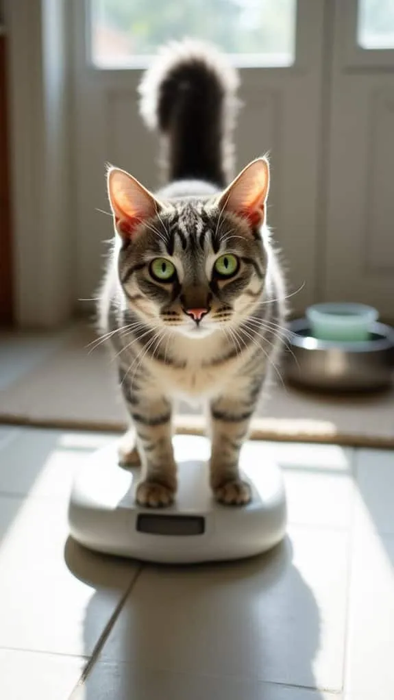 monitor feline winter weight