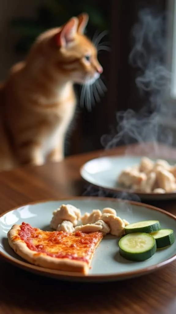 pizza poses risks to cats