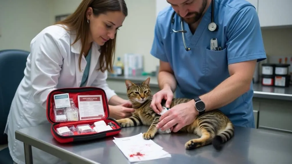 manage cat bleeding wounds