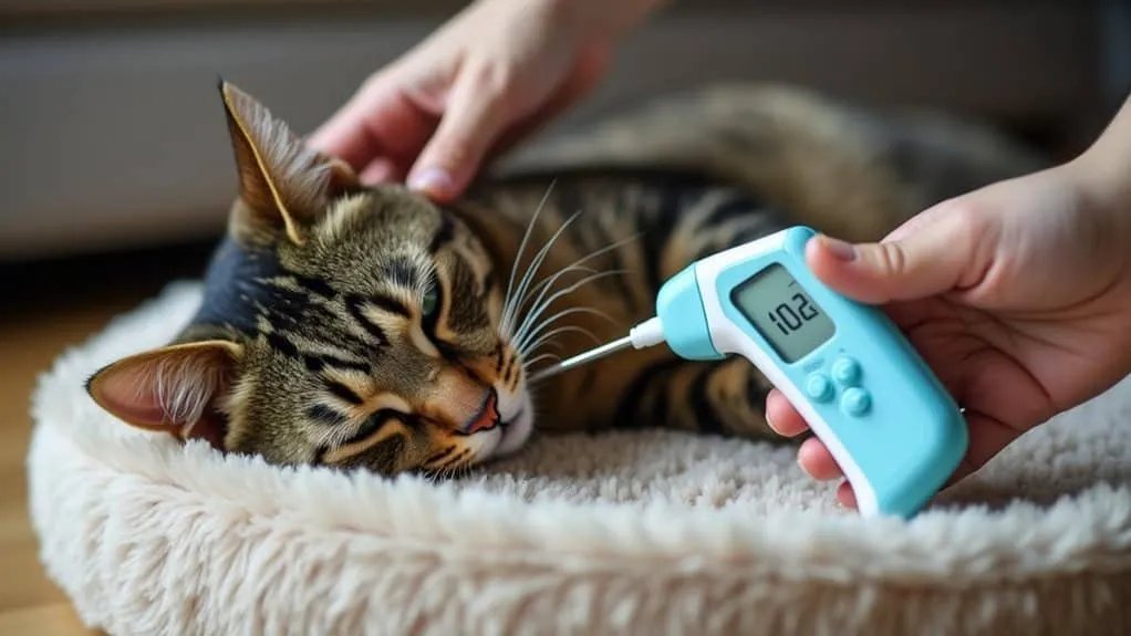 monitor cat temperature vigilantly